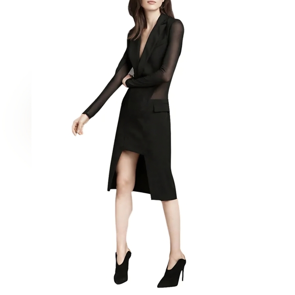 Barbara Bui Dresses & Skirts - Barbara Bui Black Sheer Sleeve/Back Suit Dress